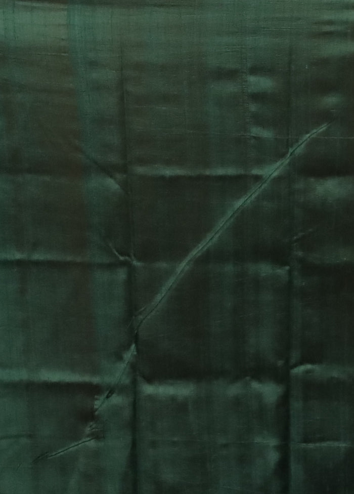 Purple Handloom Tussar Pure Silk Saree With Blouse Piece