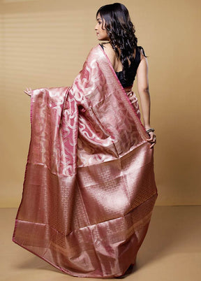 Gold Tissue Silk Saree With Blouse Piece