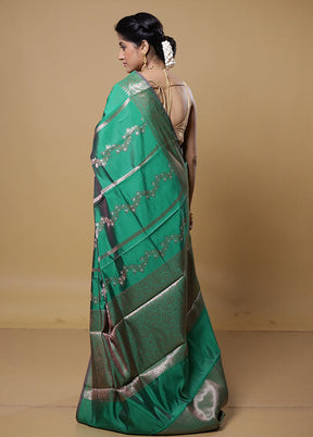 Maroon Dupion Silk Saree With Blouse Piece