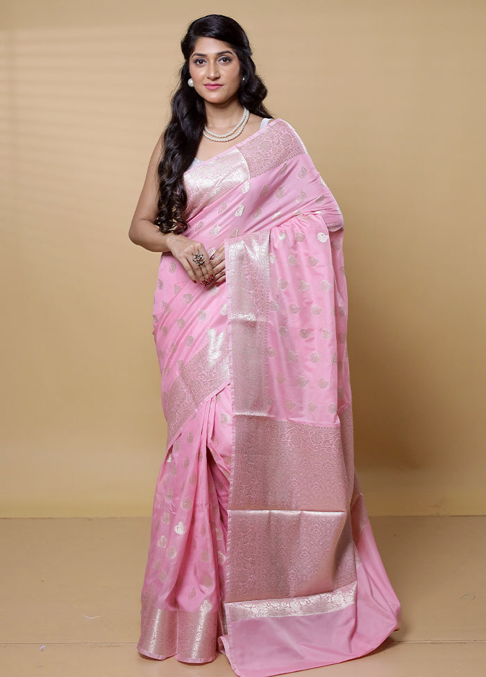 Grey Kora Silk Saree With Blouse Piece