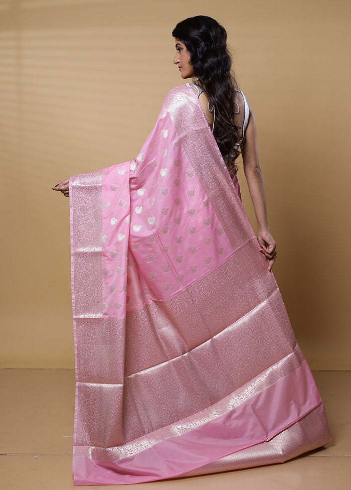 Grey Kora Silk Saree With Blouse Piece