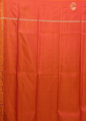 Green Handloom Kanjivaram Pure Silk Saree With Blouse Piece