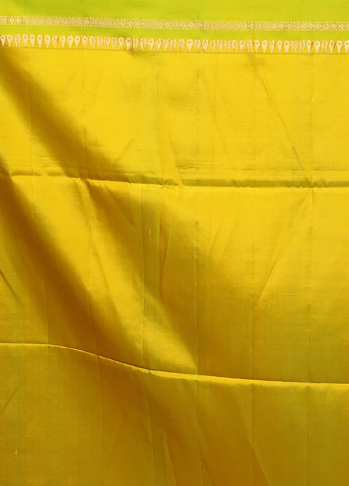 Pink Handloom Kanchipuram Pure Silk Saree With Blouse Piece