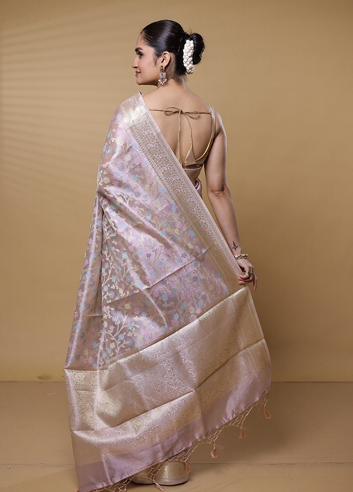 Gold Tissue Silk Saree With Blouse Piece