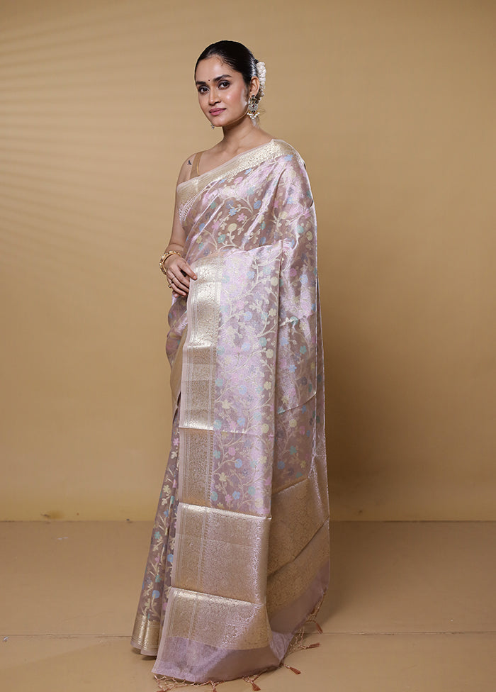 Gold Tissue Silk Saree With Blouse Piece