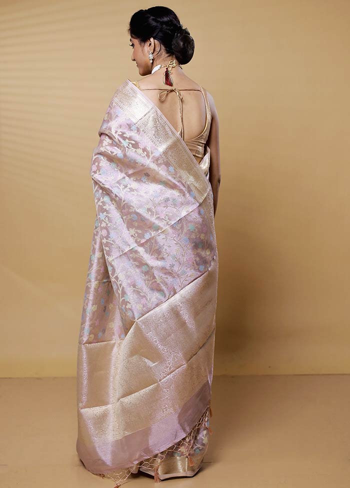 Gold Tissue Silk Saree With Blouse Piece