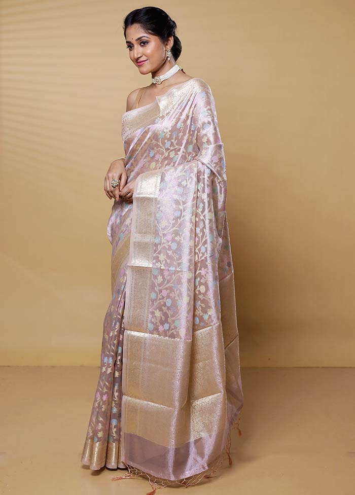 Gold Tissue Silk Saree With Blouse Piece