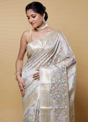 Gold Tissue Silk Saree With Blouse Piece