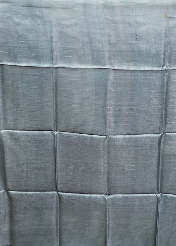 Multicolor Handloom Tussar Pure Silk Saree With Blouse Piece