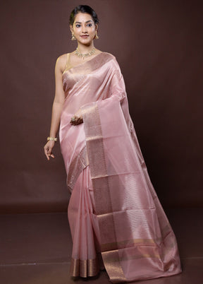 Pink Kota Cotton Saree With Blouse Piece