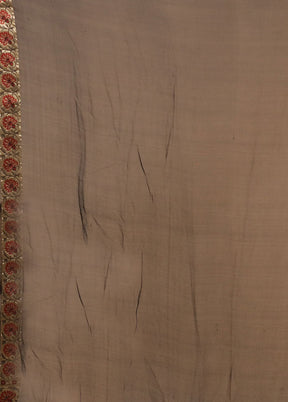 Multicolor Handloom Pure Georgette Saree With Blouse Piece