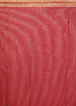 Purple Handloom Tussar Pure Silk Saree With Blouse Piece