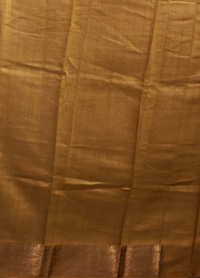 Red Handloom Dupion Pure Silk Saree With Blouse Piece