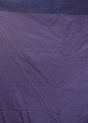 Blue Katan Silk Saree With Blouse Piece