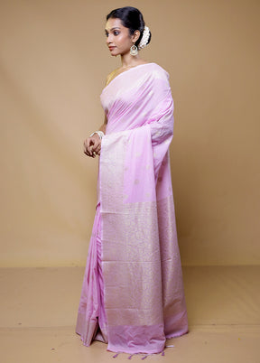 Pink Georgette Saree With Blouse Piece