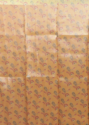 Multicolor Tissue Silk Saree With Blouse Piece