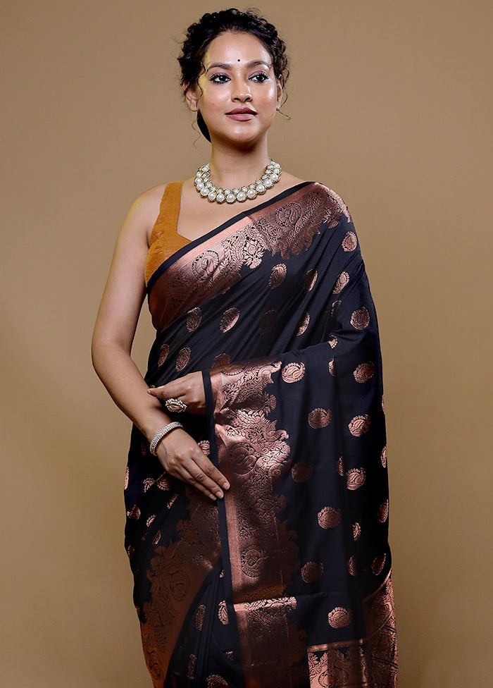 Blue Kanjivaram Silk Saree With Blouse Piece