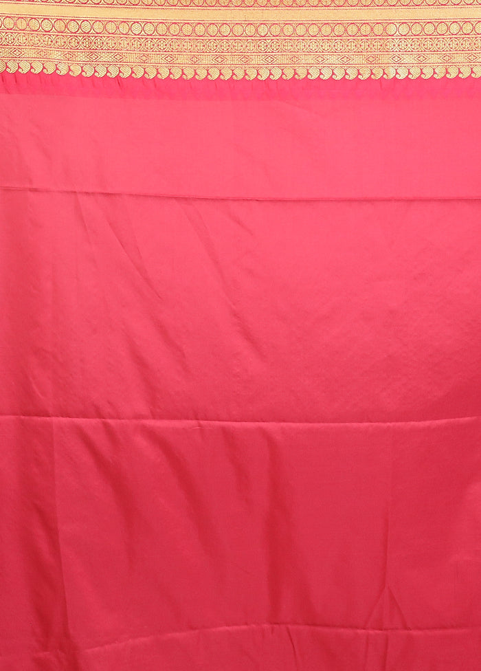 Blue Kanjivaram Silk Saree With Blouse Piece