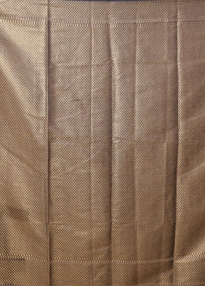 Blue Dupion Silk Saree With Blouse Piece