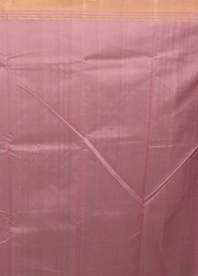 Pink Handloom Chanderi Pure Cotton Saree With Blouse Piece