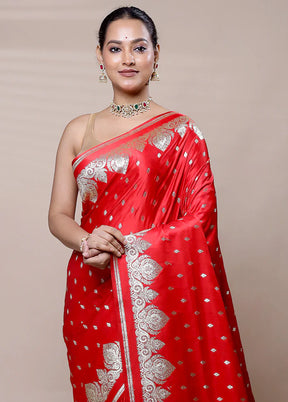Red & Blue Banarasi Duo Combo