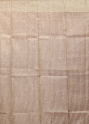 Pink Kora Silk Saree With Blouse Piece