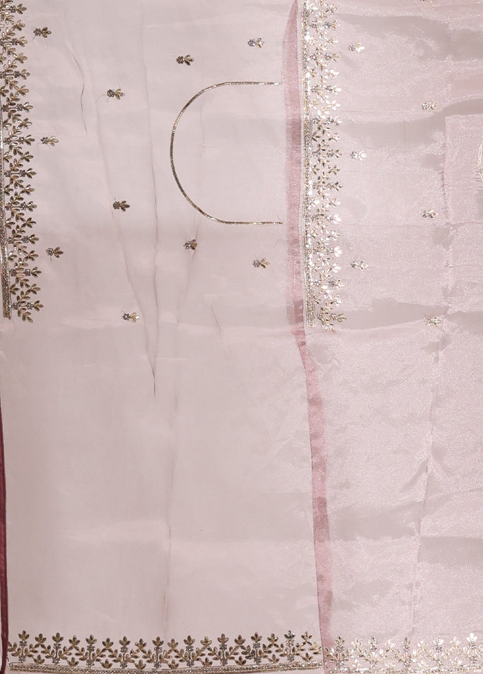 Purple Dupion Silk Saree With Blouse Piece