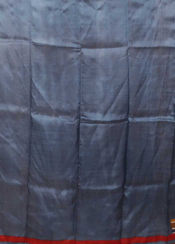 Red Printed Pure Silk Saree Without Blouse Piece