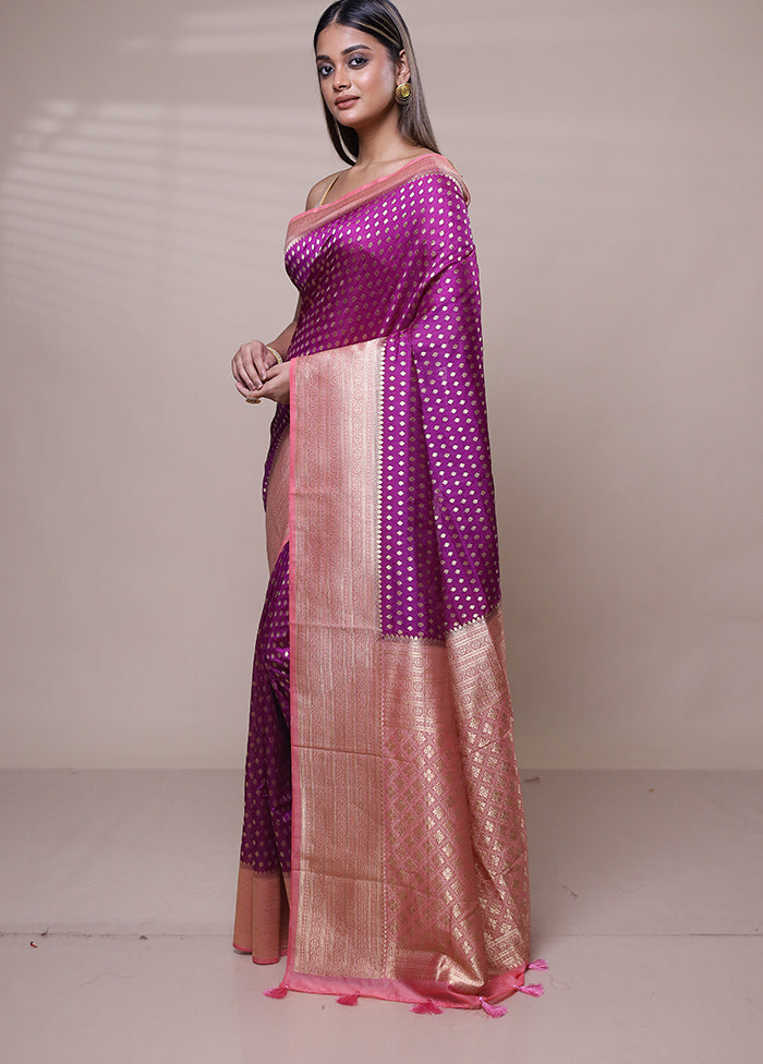 Pink Georgette Saree With Blouse Piece