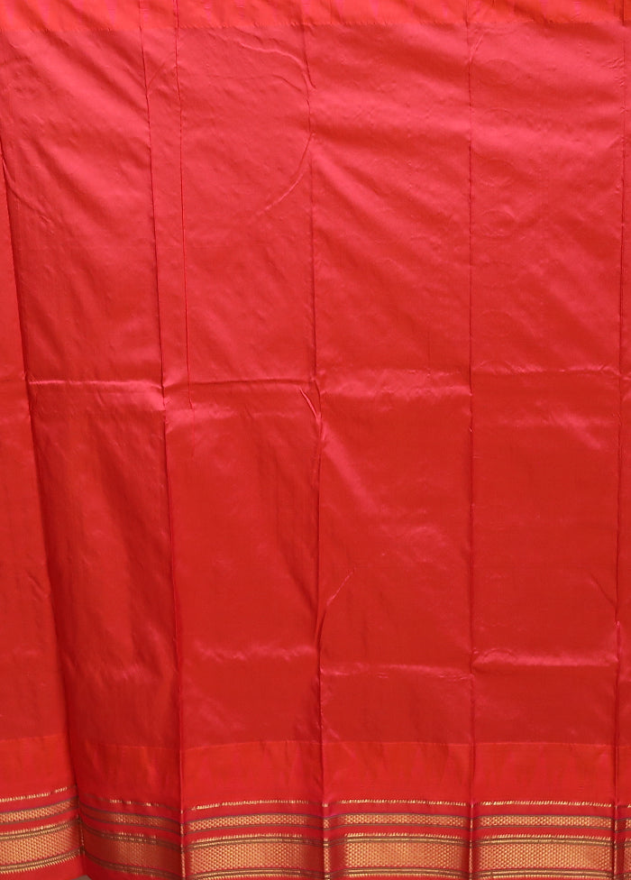 Green Handloom Kanchipuram Pure Silk Saree With Blouse Piece