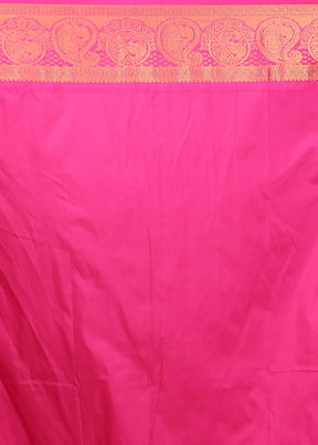 Multicolor Kanjivaram Silk Saree With Blouse Piece