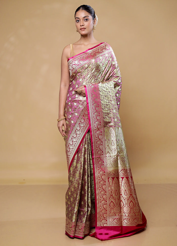 Golden Tanchoi Silk Saree With Blouse Piece