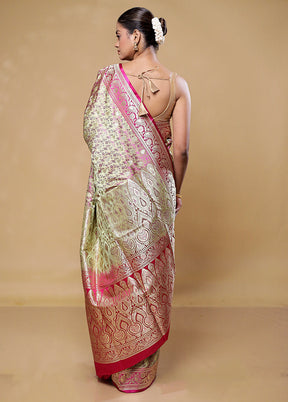 Golden Tanchoi Silk Saree With Blouse Piece