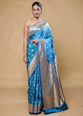 Pink & Blue Banarasi Duo Combo