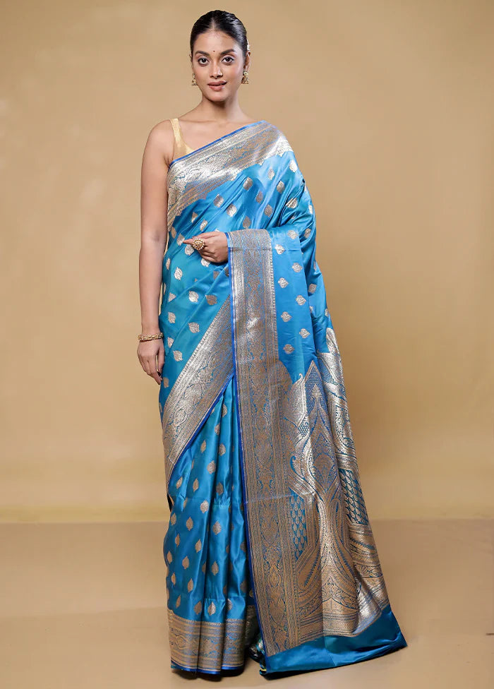 Pink & Blue Banarasi Duo Combo