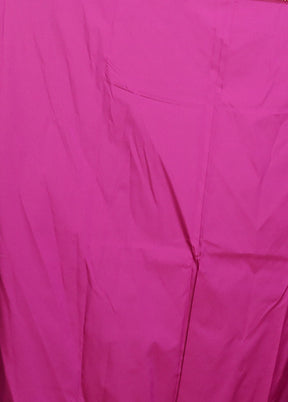 Pink Kanjivaram Silk Saree With Blouse Piece