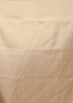 Cream Dupion Silk Saree With Blouse Piece