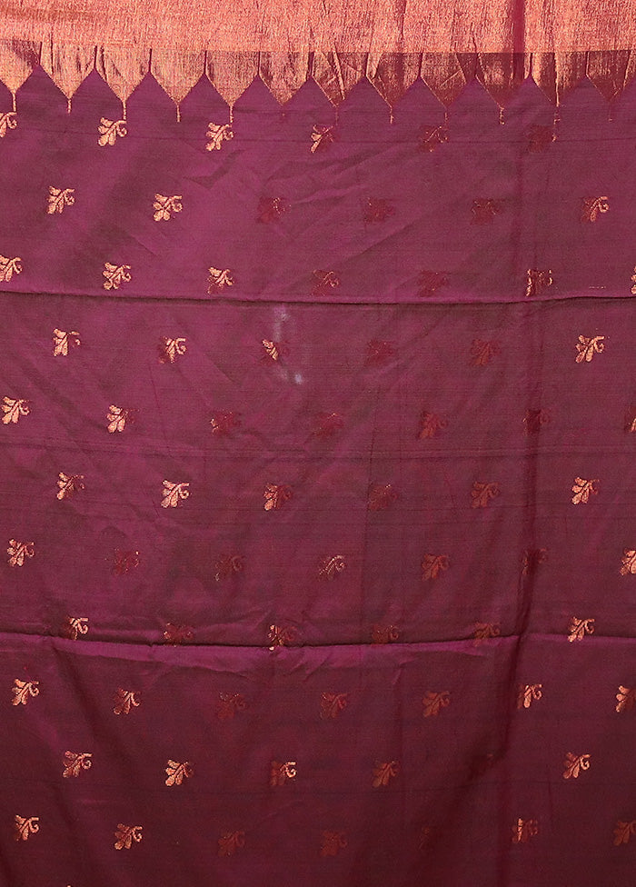 Blue Cotton Saree With Blouse Piece