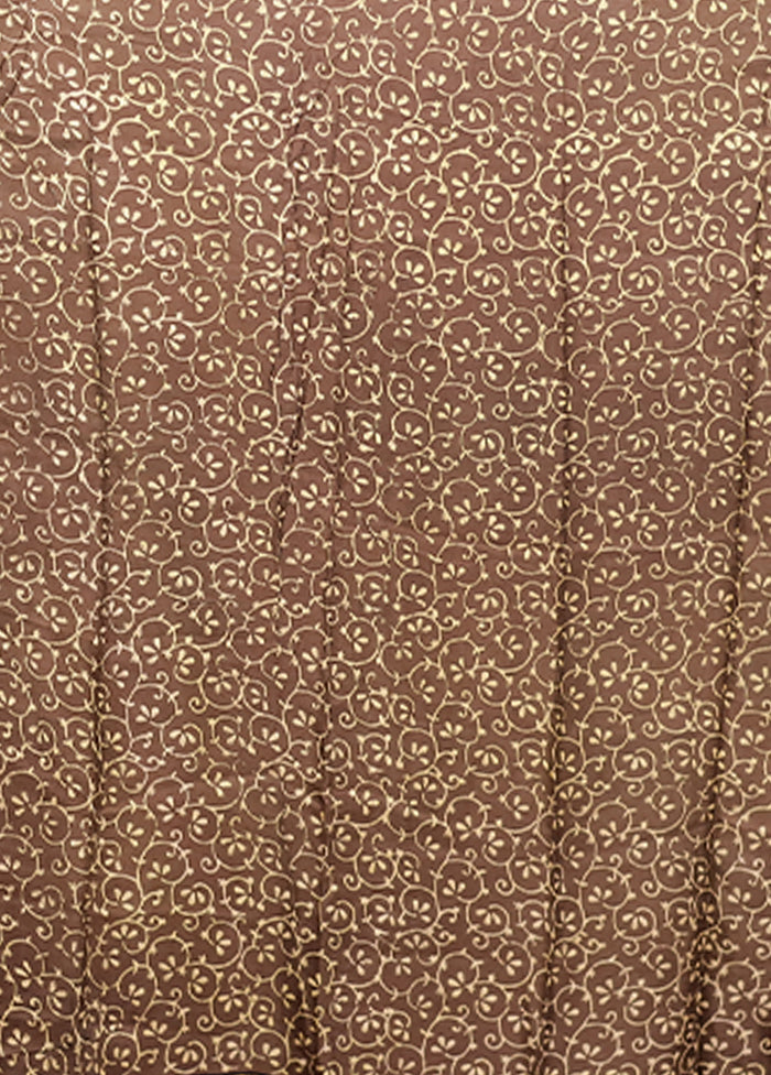 Green Chanderi Silk Saree With Blouse Piece