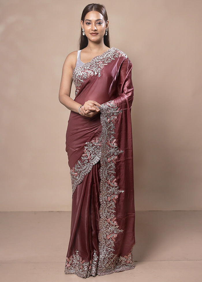 Peach Jimmy Choo Saree With Blouse Piece