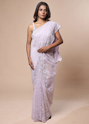 Pink Silk Saree With Blouse Piece