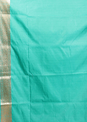 Green Banarasi Silk Saree With Blouse Piece