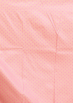 Pink Katan Silk Saree With Blouse Piece