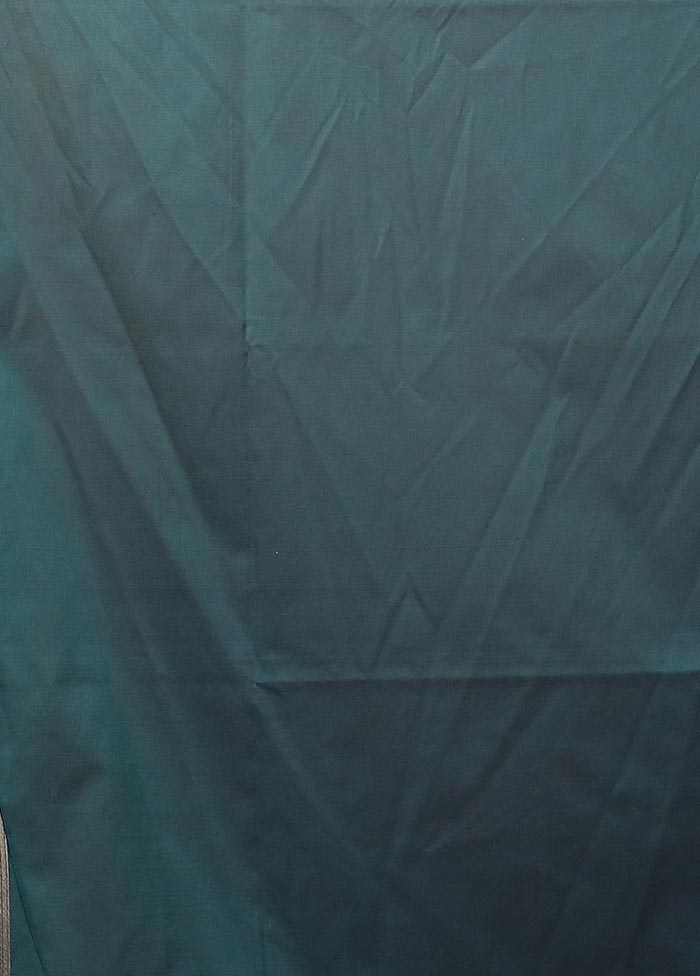 Blue Uppada Silk Saree With Blouse Piece