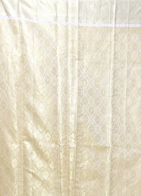 Golden Tissue Silk Saree With Blouse Piece