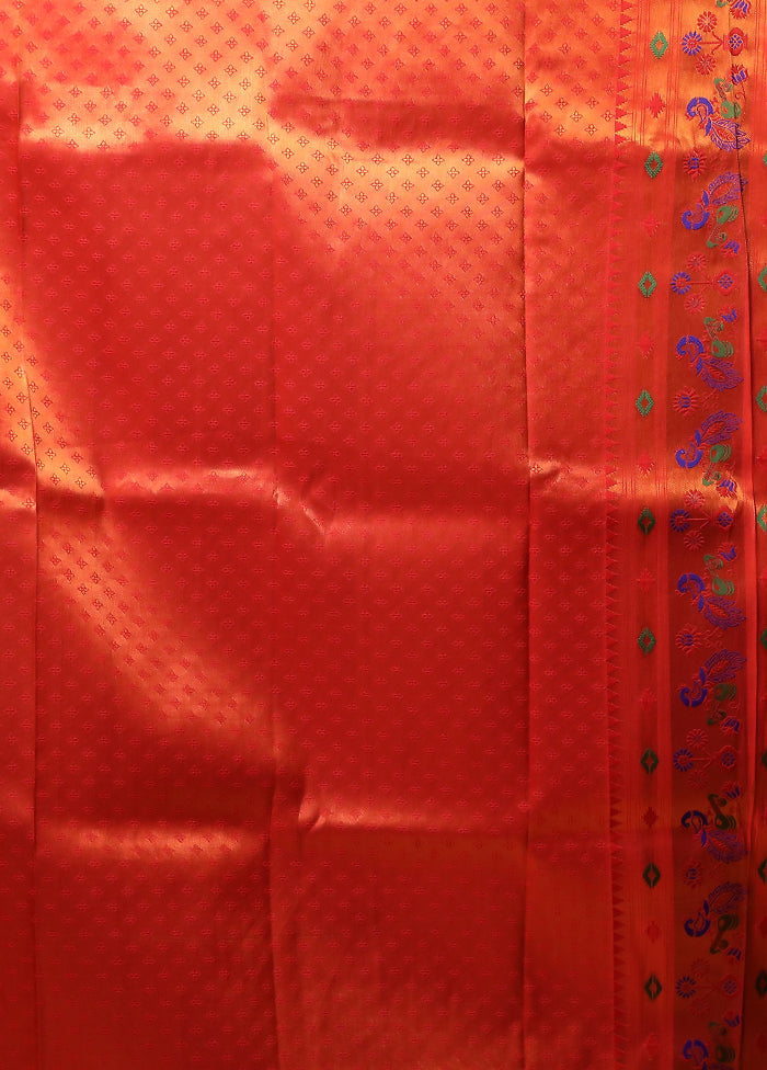 Purple Dupion Silk Saree With Blouse Piece