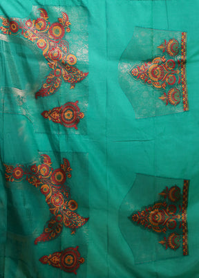 White Dupion Silk Saree With Blouse Piece