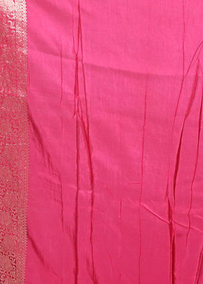 Red Dupion Silk Saree With Blouse Piece