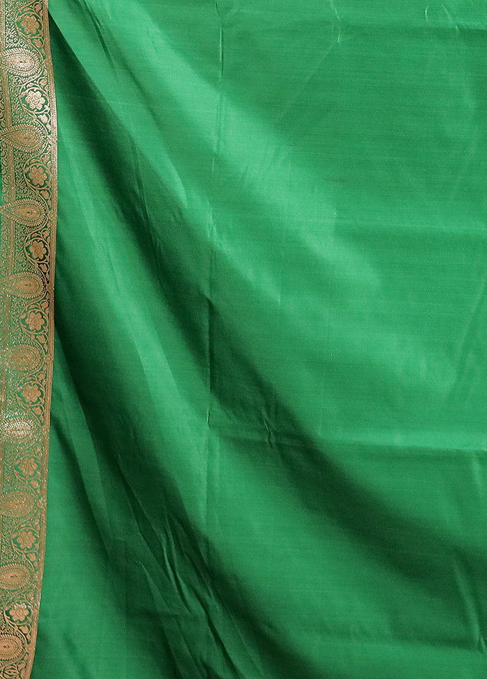 Purple Banarasi Silk Saree With Blouse Piece