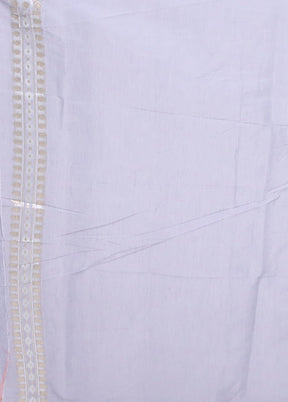 Grey Kora Silk Saree With Blouse Piece